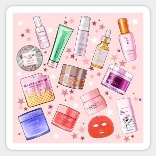 Korean Skincare Pattern Sticker